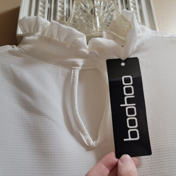 NWT Boho High Neck Wide Sleeve Shift Dress - Picture 7 of 8